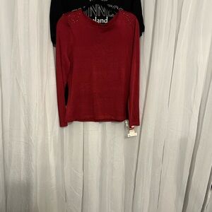 Covington Red Long Sleeve Sweater